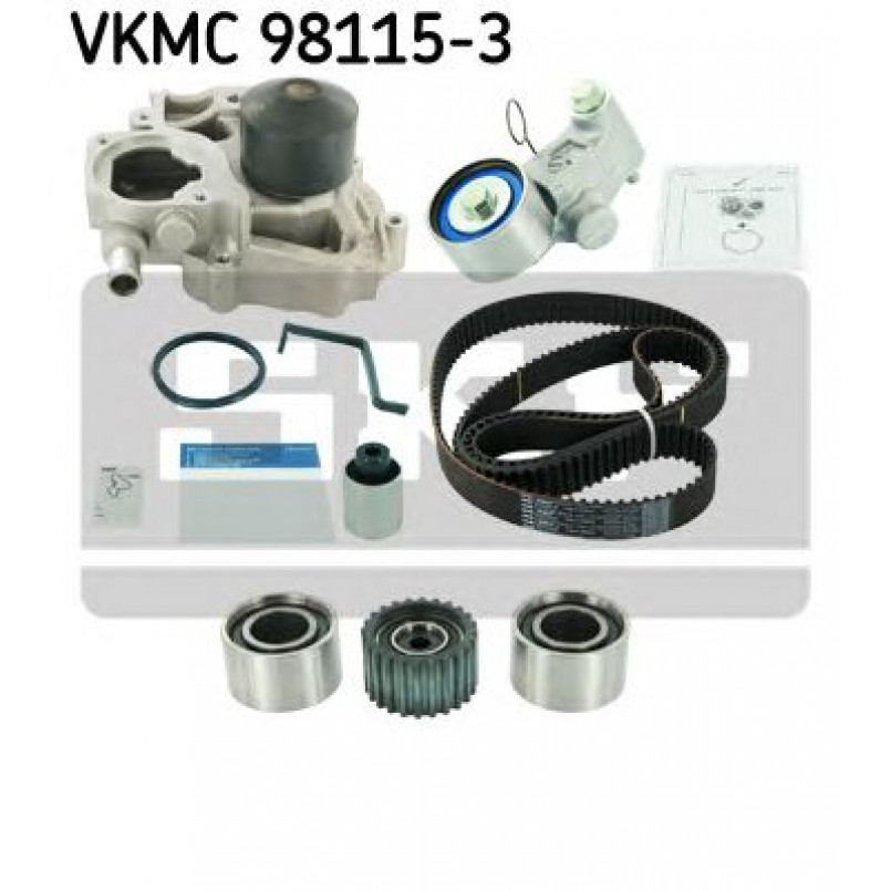 VKMC 98115-3 SKF - Насос охолоджуючої рідини + комплект зубчатого ремня